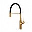 Grifo de cocina monomando flexible Sena oro cepillado de Imex
